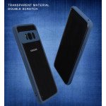 Wholesale Galaxy S8 Slim Clear Hybrid Case (Blue)